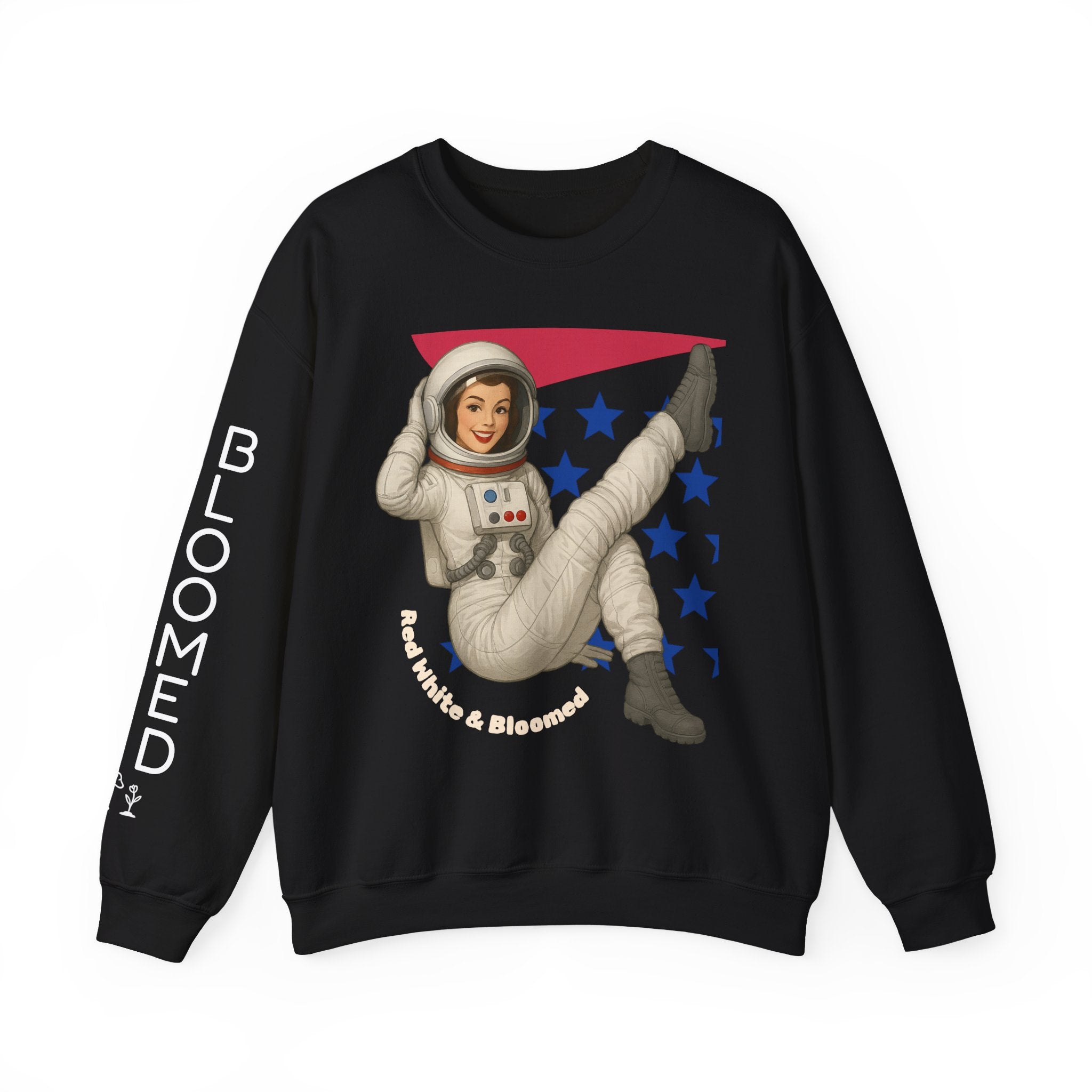 Red, White, & Bloomed Crewneck Sweatshirt