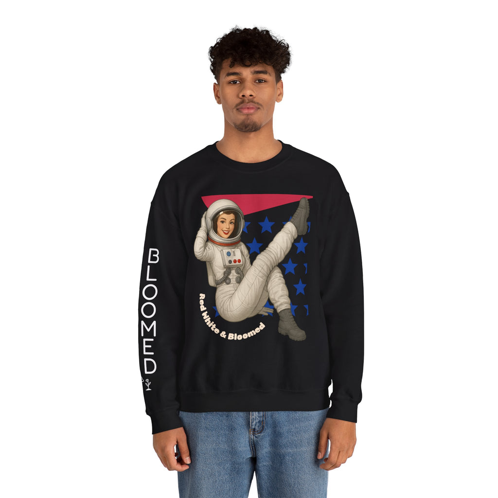 Red, White, & Bloomed Crewneck Sweatshirt